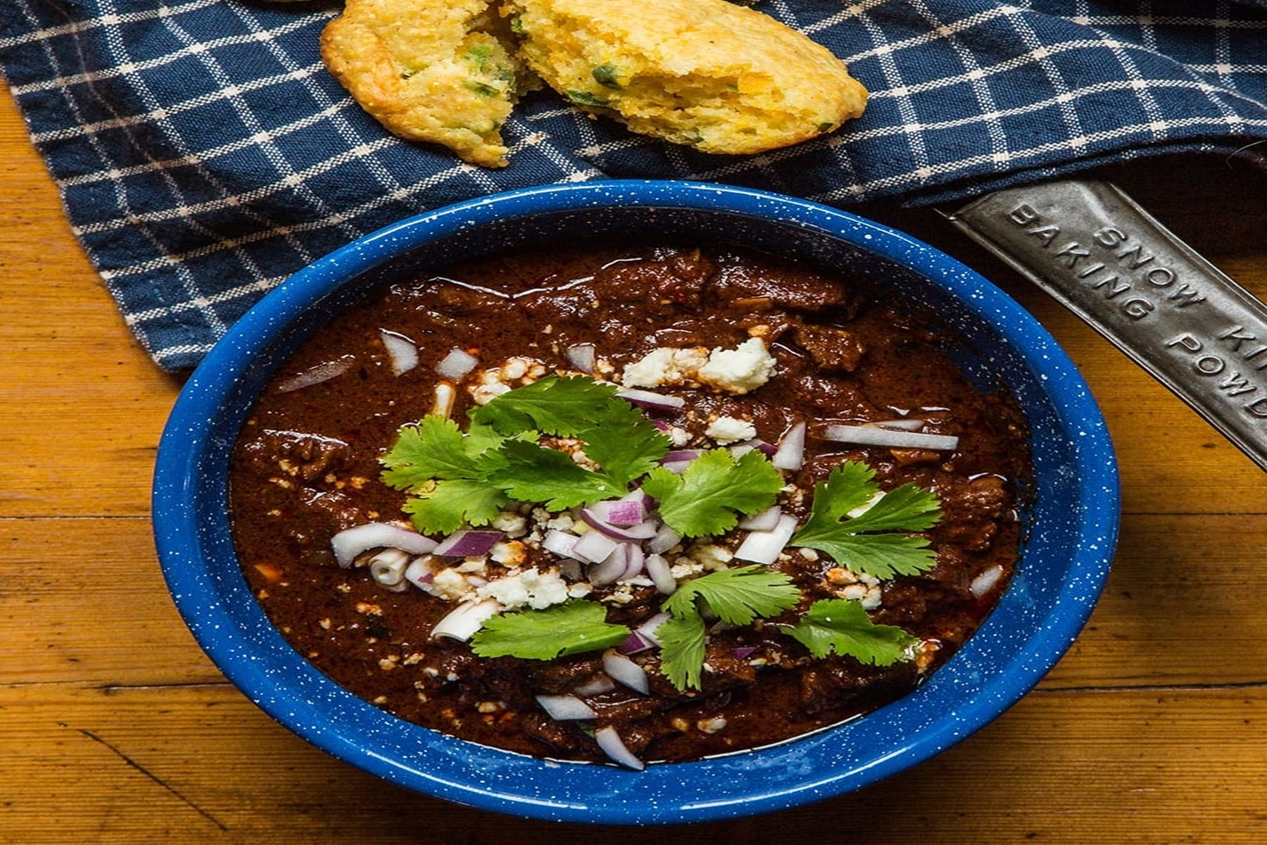 Venison Chili With Jalapeño Cheddar Cornbread Muffins Recipe