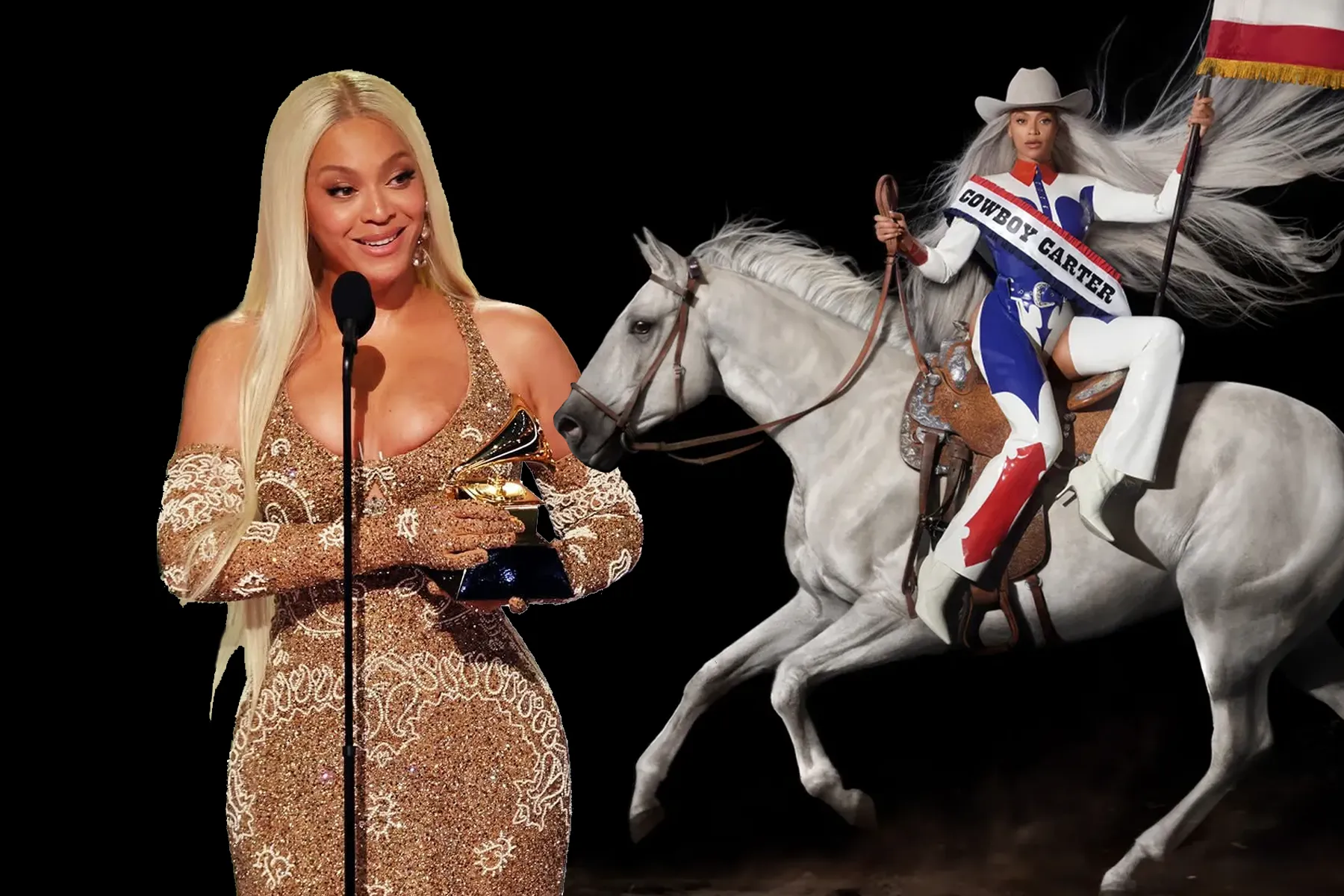 Beyoncé Grammy Win and Cowboy Carter album cover image