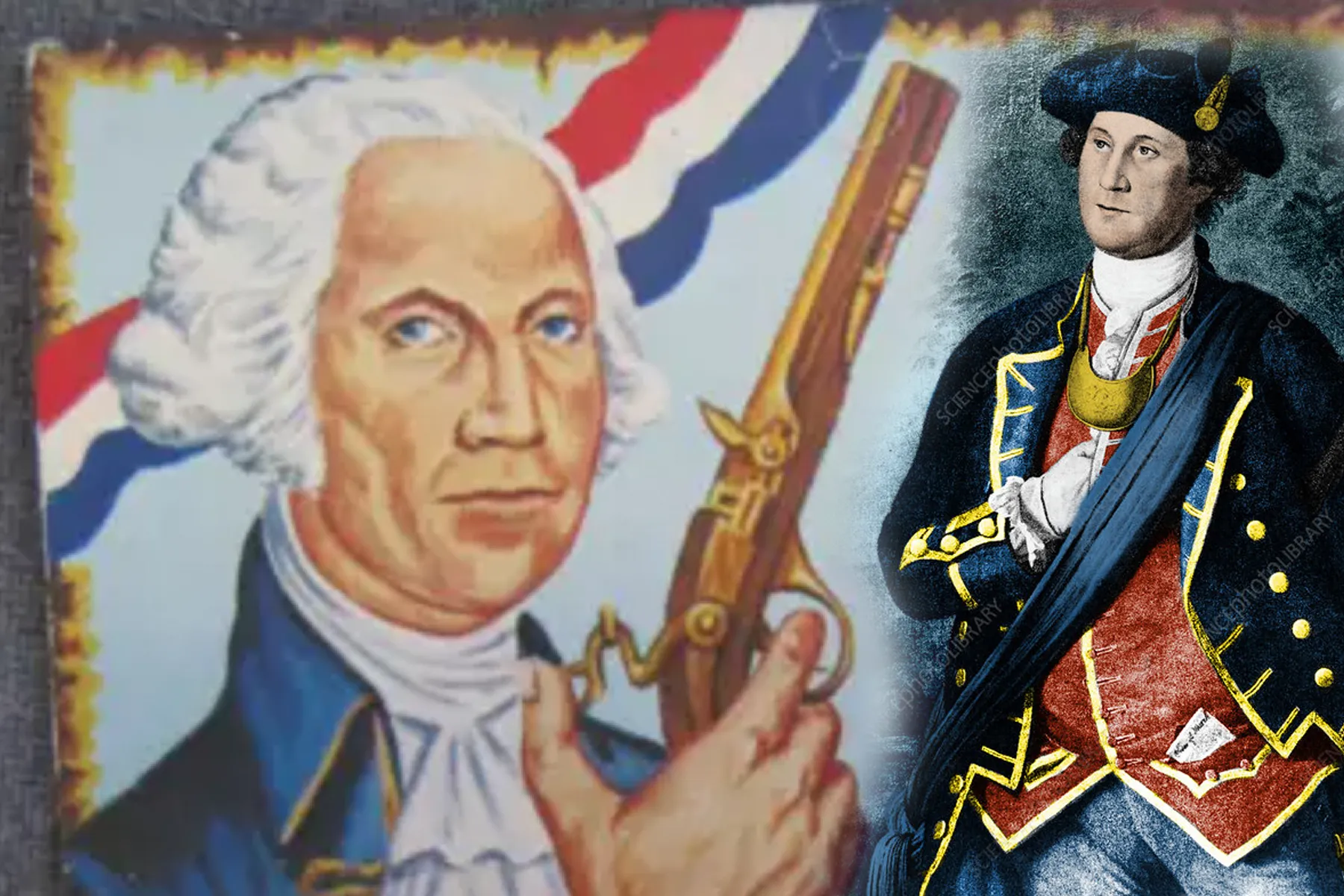 George Washington flintlock pistol