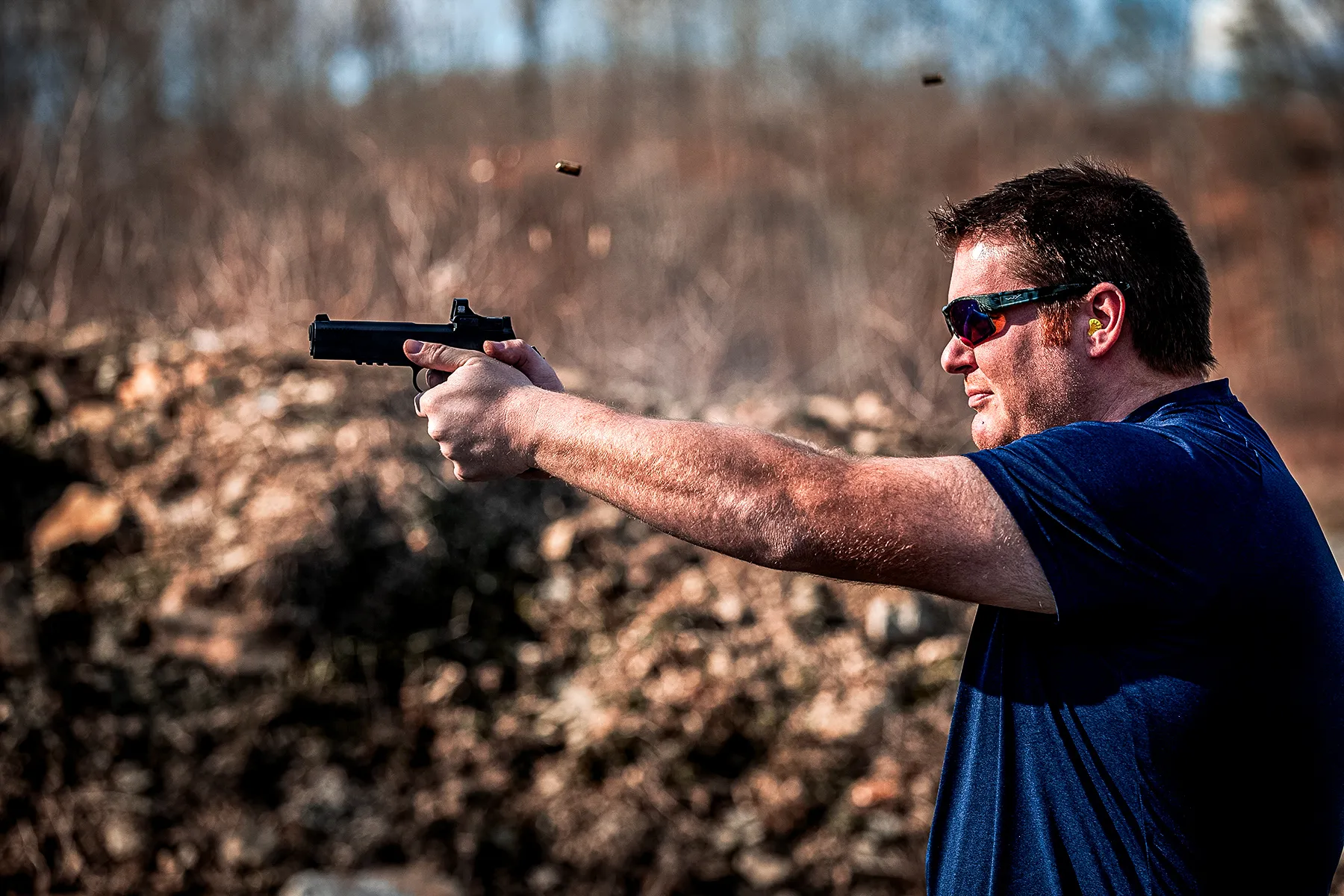 Springfield Armory TRP AOS full size on the range
