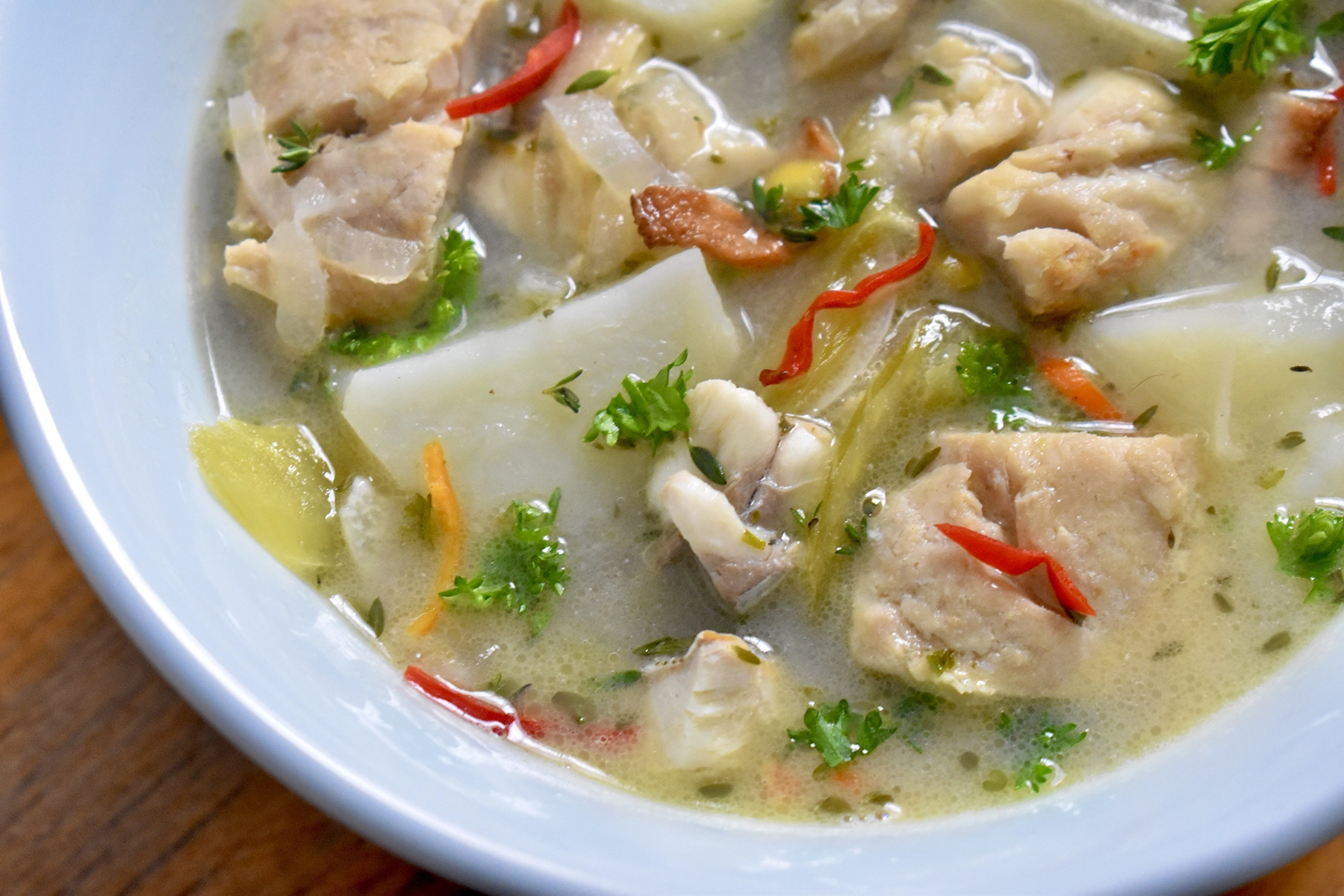 nassau grouper fish boil soup