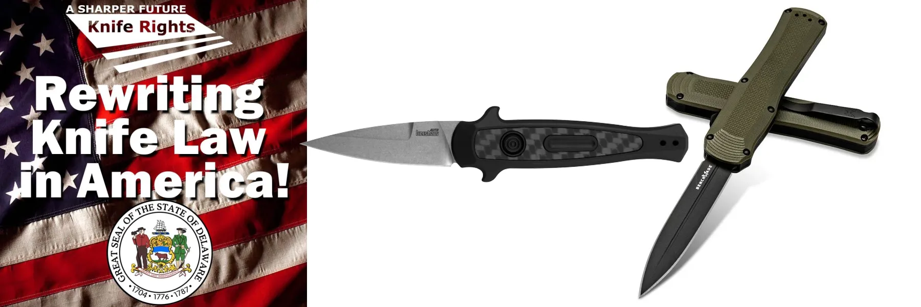 switchblade knives benchmade and kershaw, knife rights