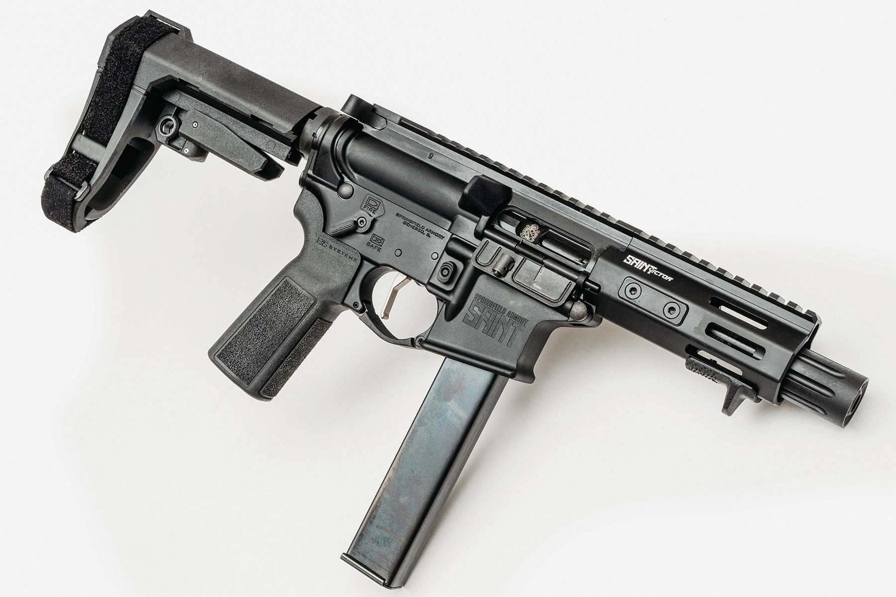 Springfield Armory 9mm Saint Victor pistol in profile