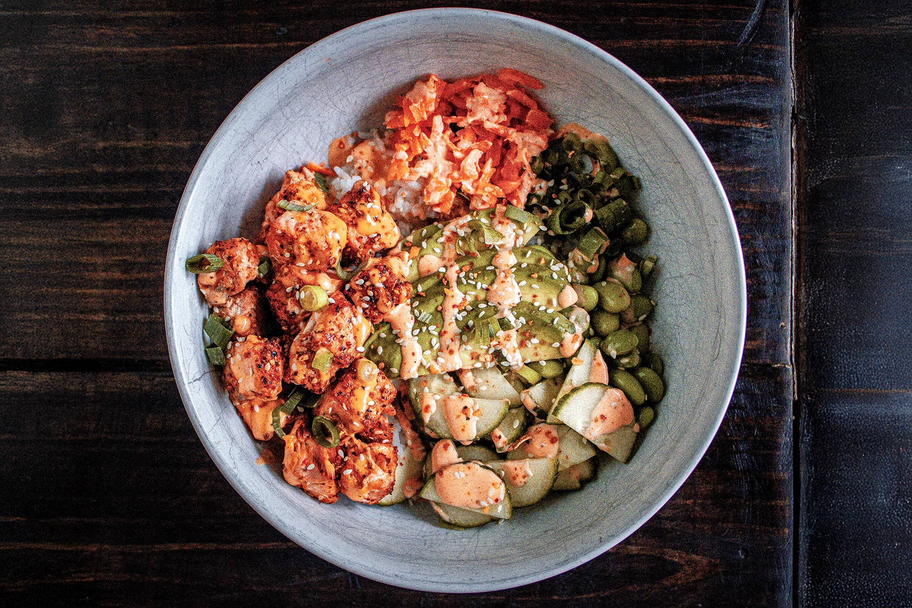 Wild Caught Alaskan Salmon Rice Bowl