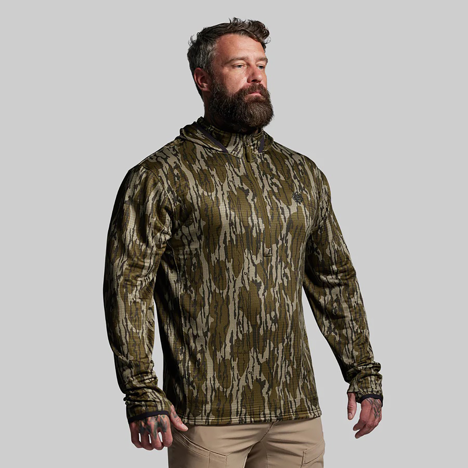 Quiver half-zip top