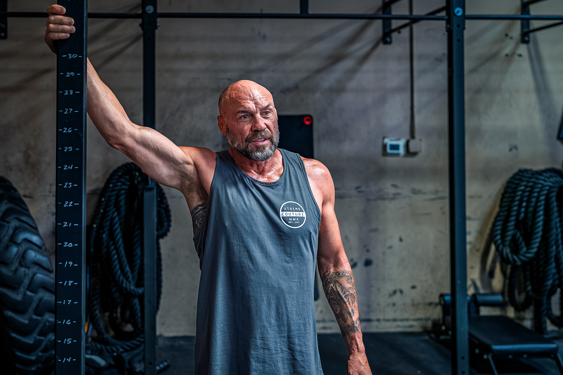 Randy Couture in the gym