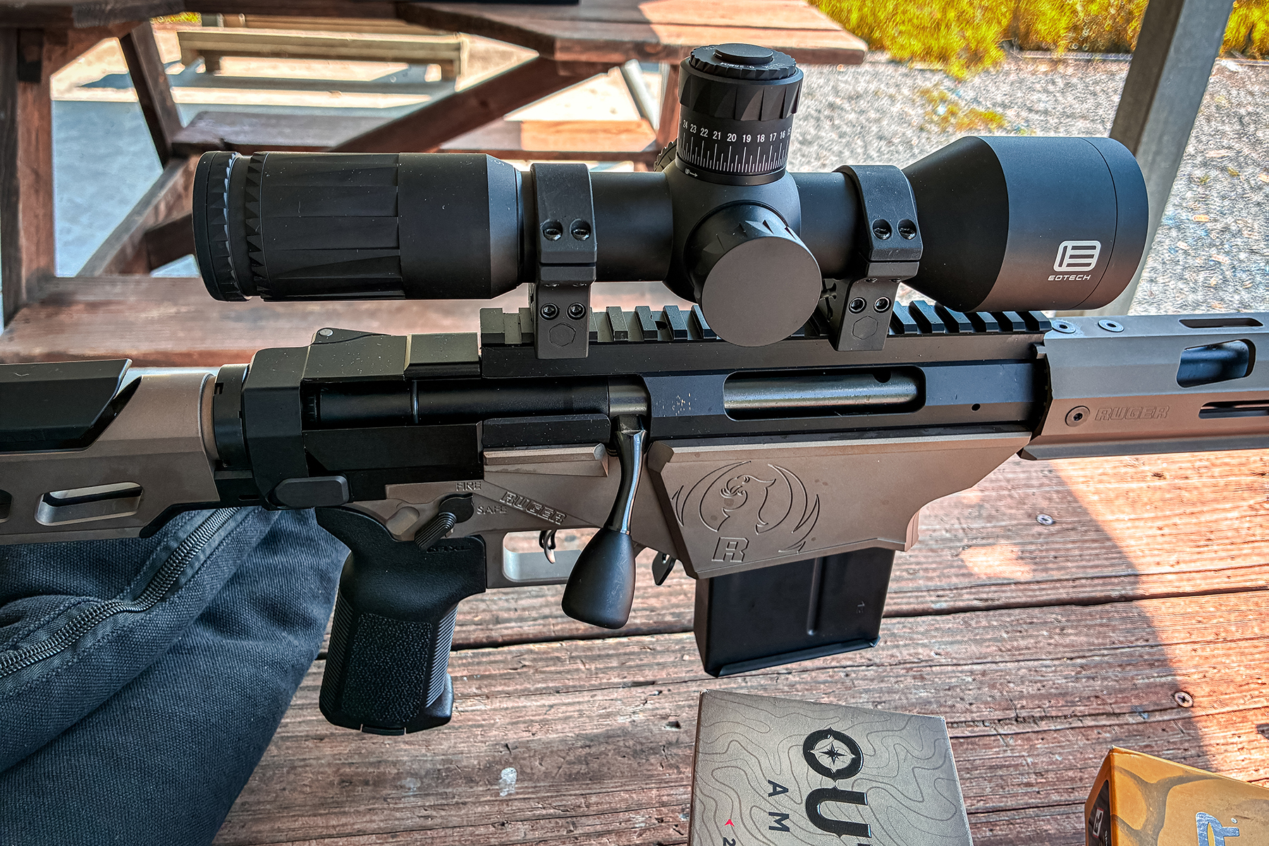 rifle and scope