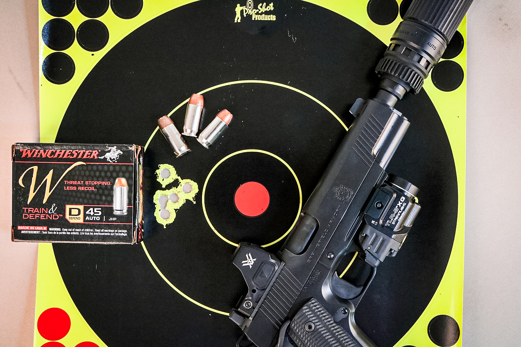 pistol with ammo