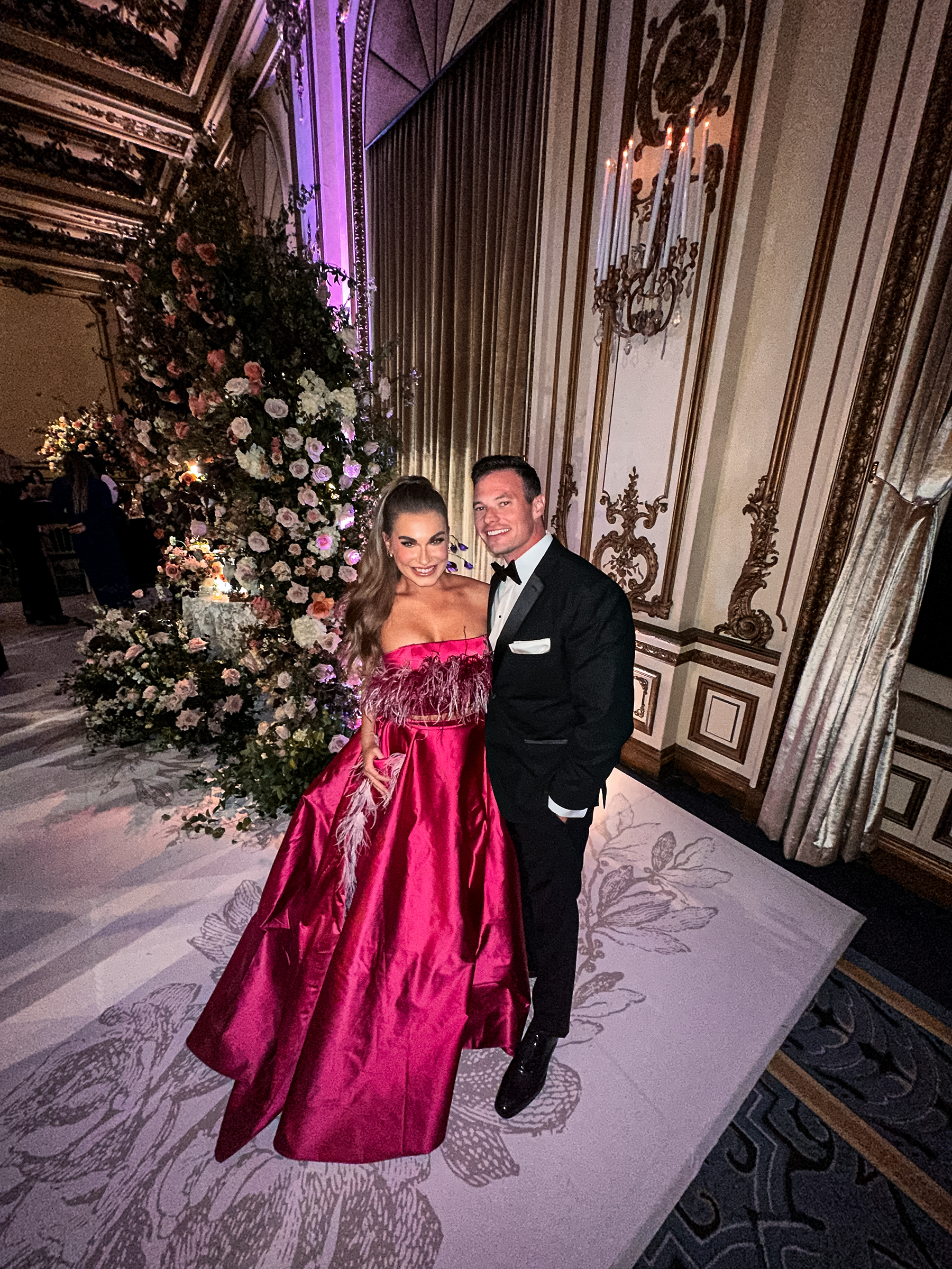 Drew McIntosh of Migra Ammunition with his wife at a black tie event