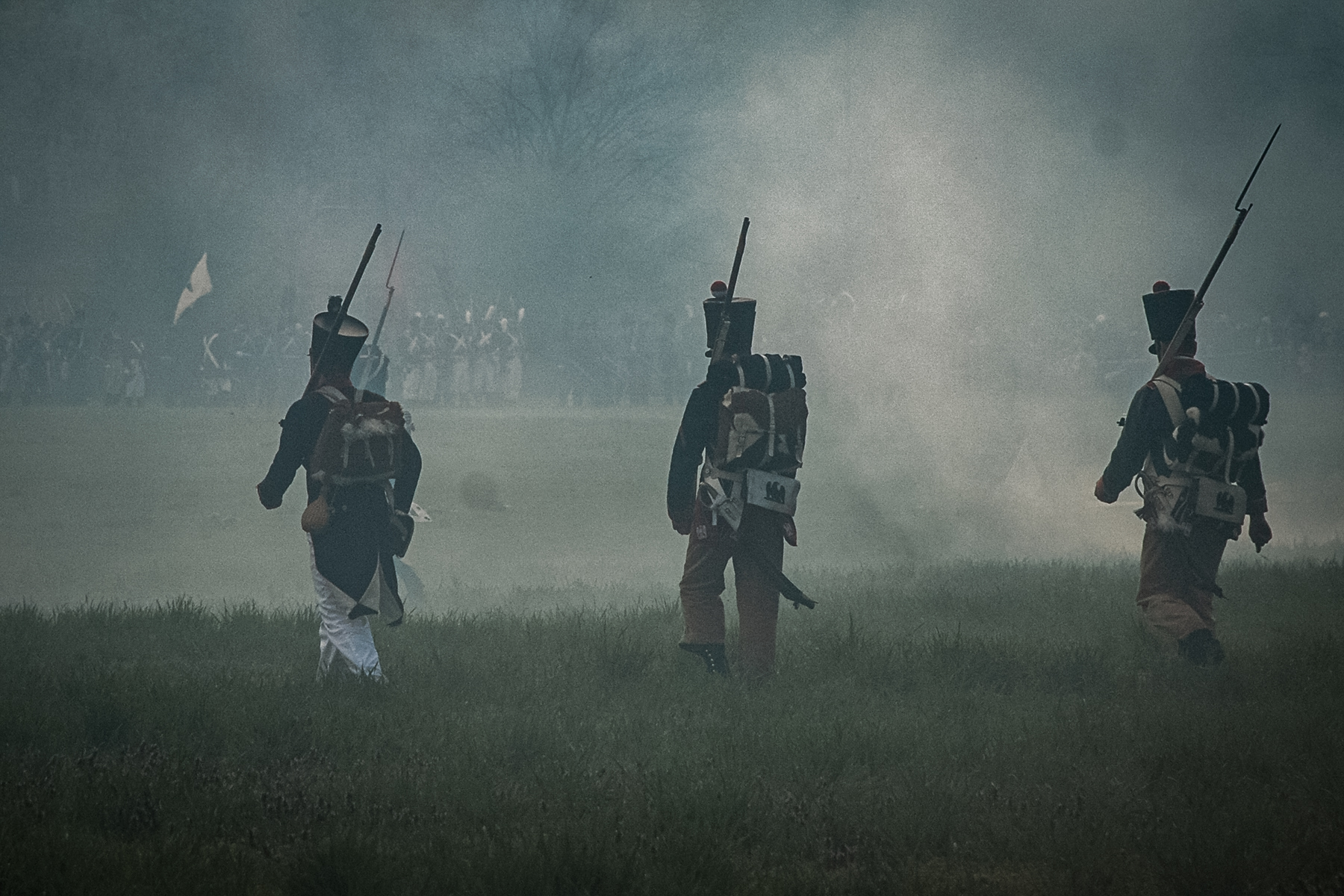 Napoleonic battle reenactment