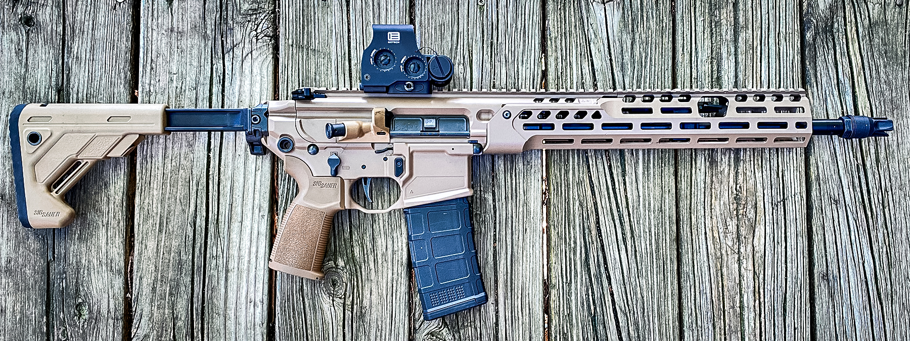 SIG SAUER MCX-SPEAR LT IR rifle was used for the range test.