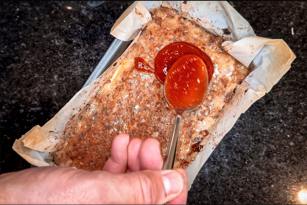 spreading on the glaze