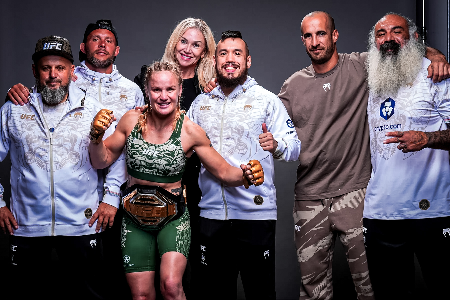 Valentina "Bullet" Shevchenko and team