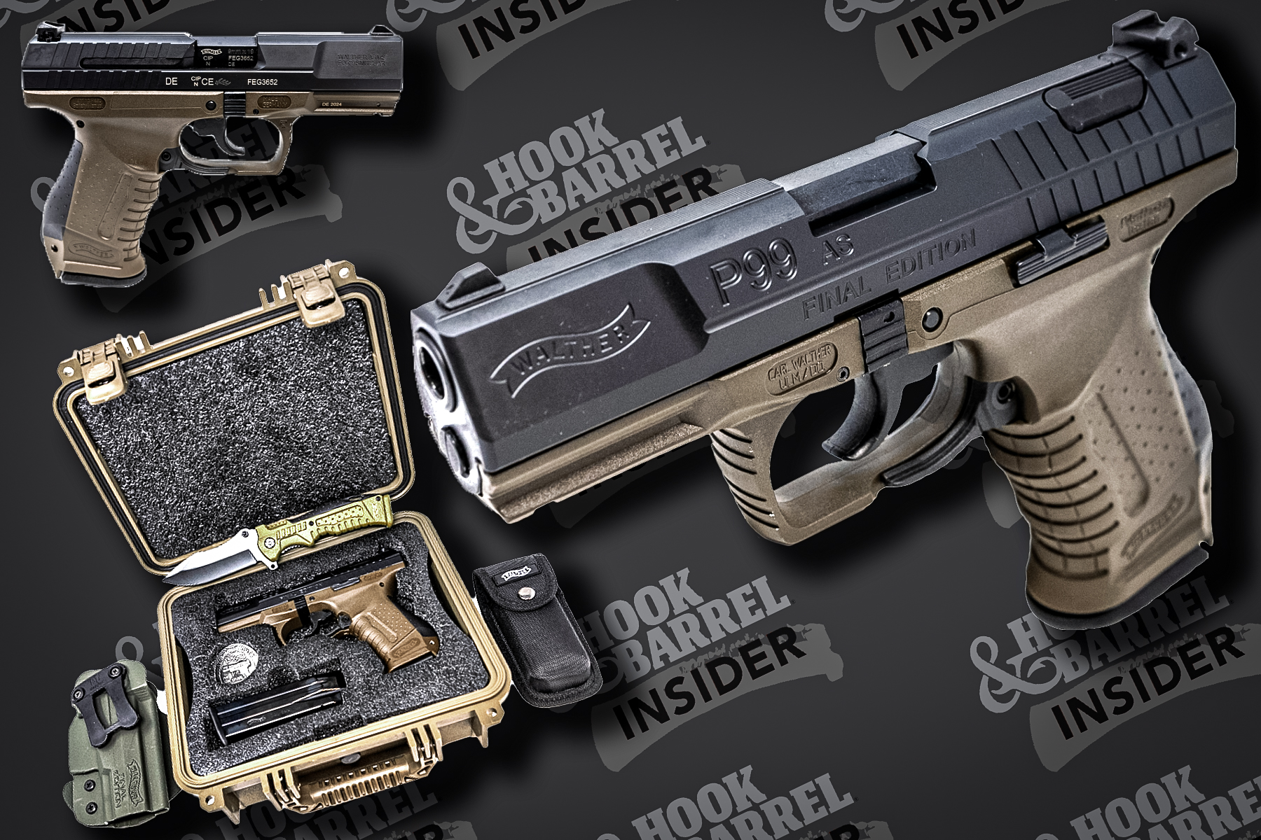 Walther P99 Last Run Set with case, holster