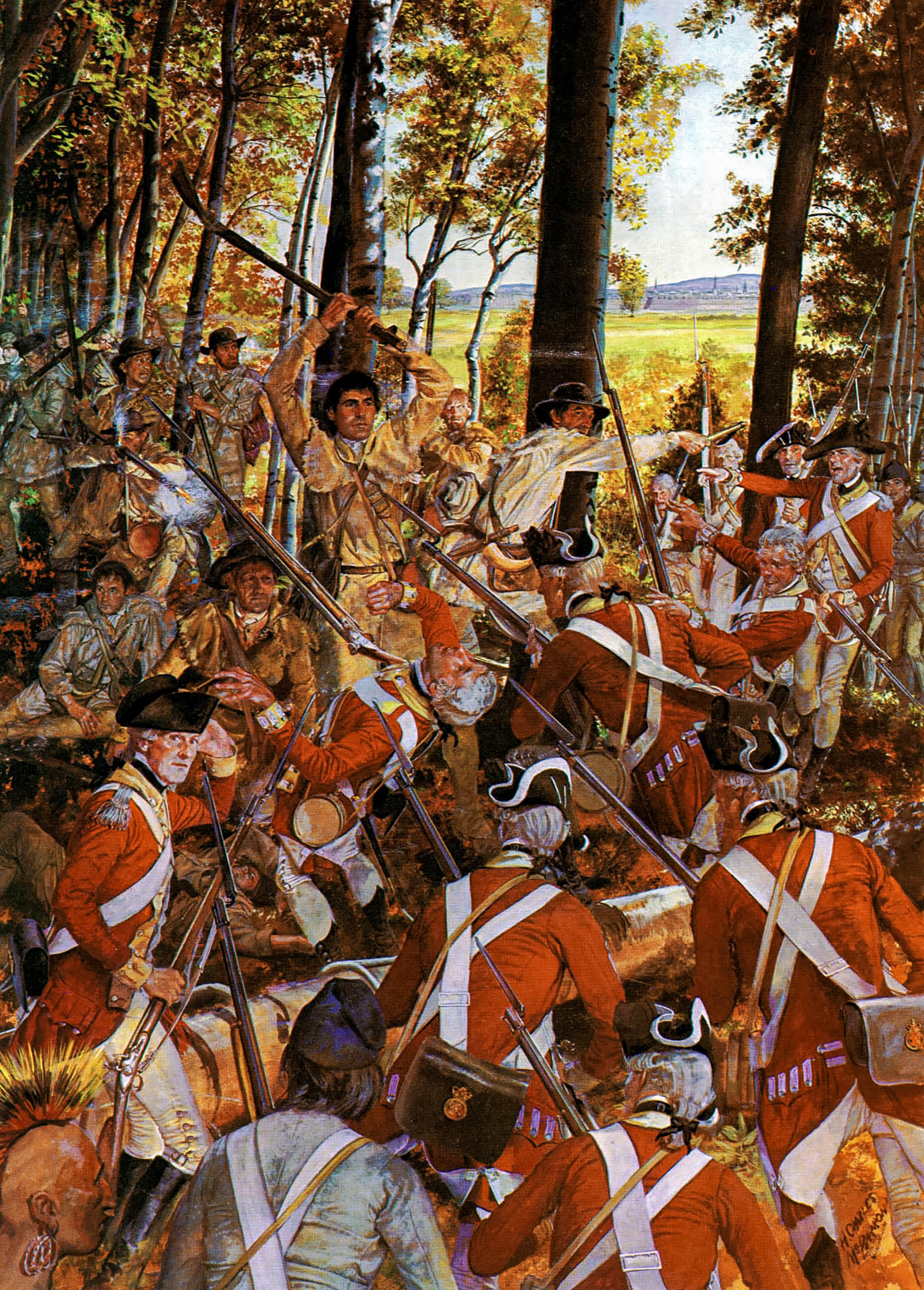 The Continental Forces that took part in the invasion of Canada in 1775. Image: Painting by H. Charles McBarron Jr. Courtesy the U.S. Army
