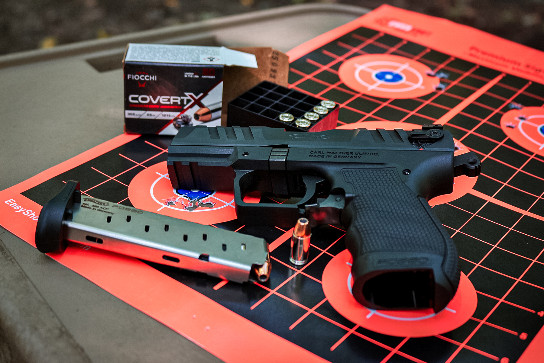 Fiocchi Covert X ammo with walther PDP