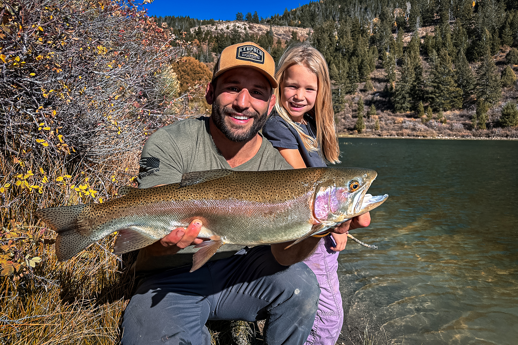 Chad Mendes with a nice rainbow trout