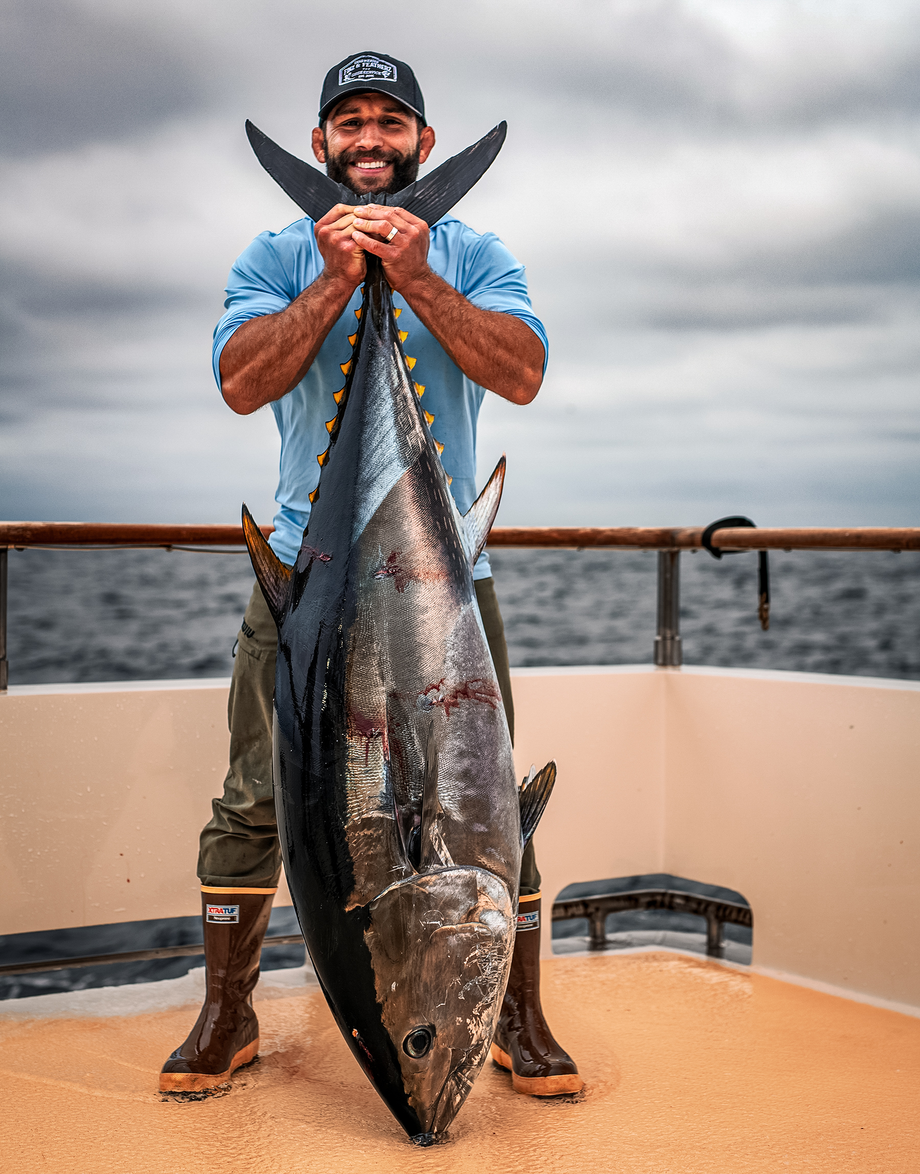 Chad Mendes with a tuna