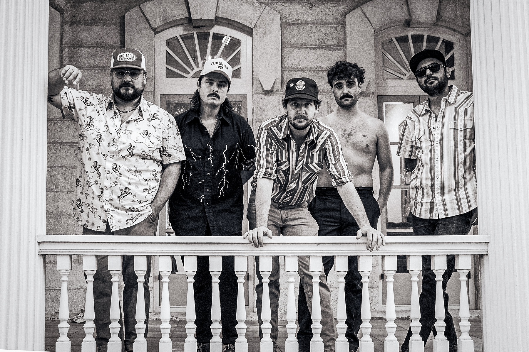 the droptines on a railing