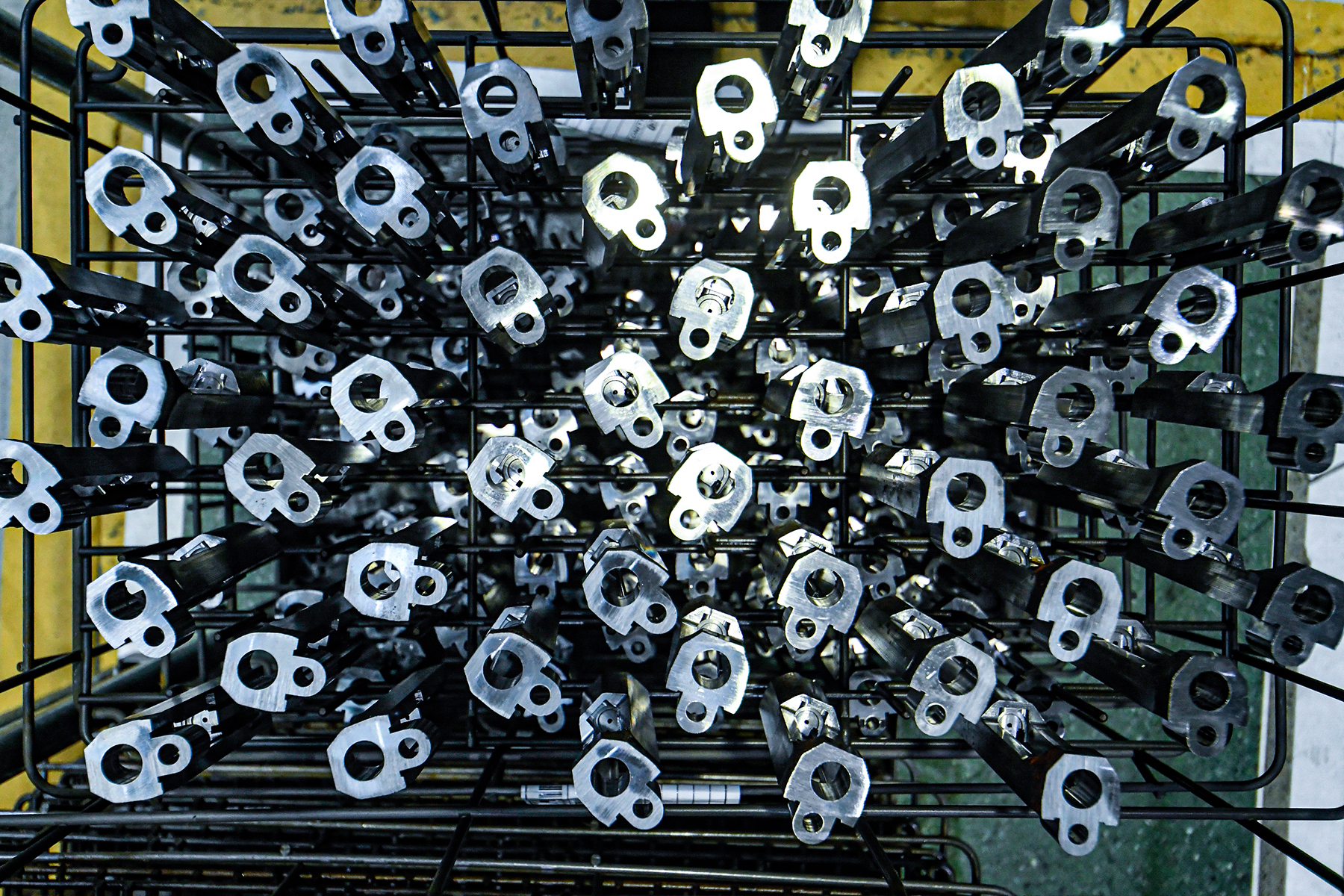 Beretta pistol slides in factory