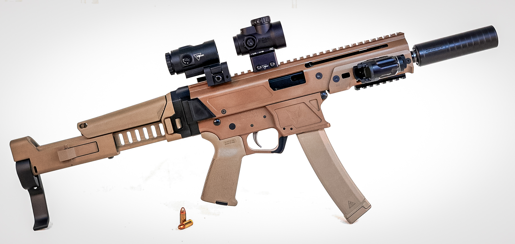 the brace fully extended