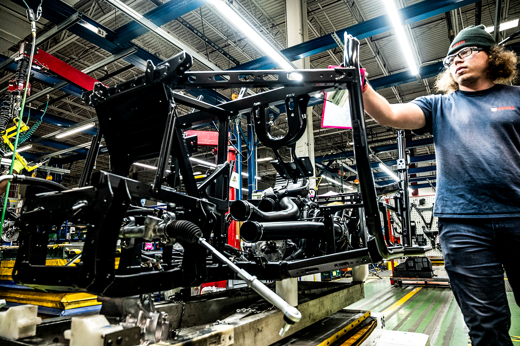 Yamaha assembly line chassis