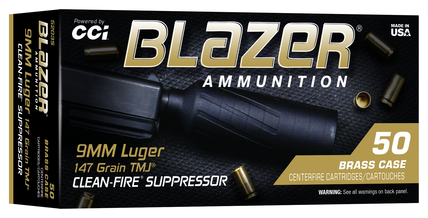 3 New Blazer Clean-Fire Suppressor Loads
