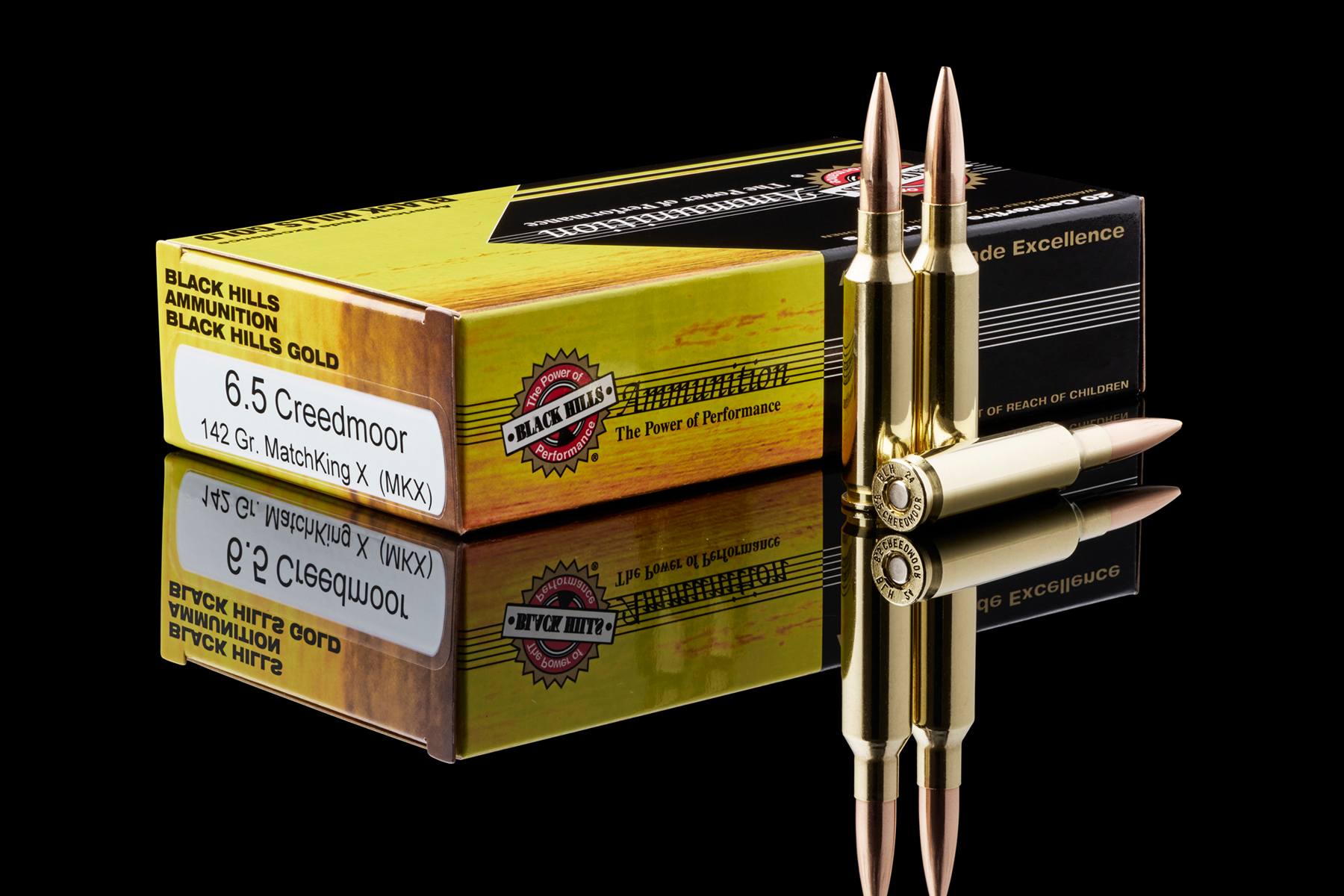 Black Hills 6.5 Creedmoor 142 grain gold ammo