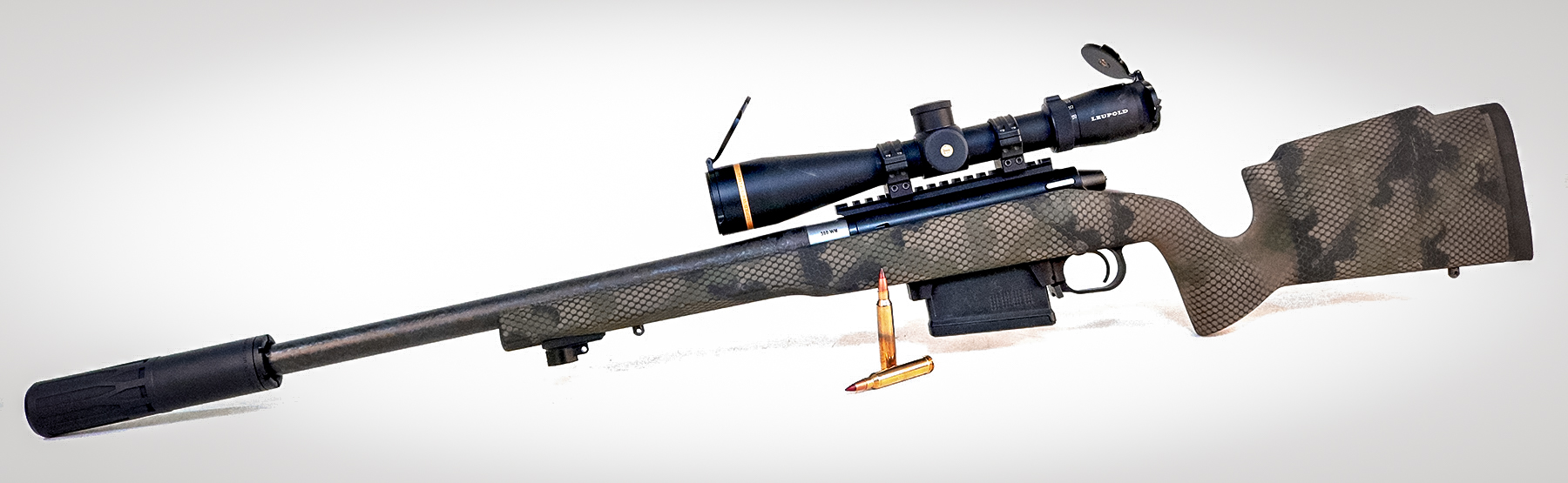 Dead Air Nomad Ti OTB Hunting Suppressor on a rifle