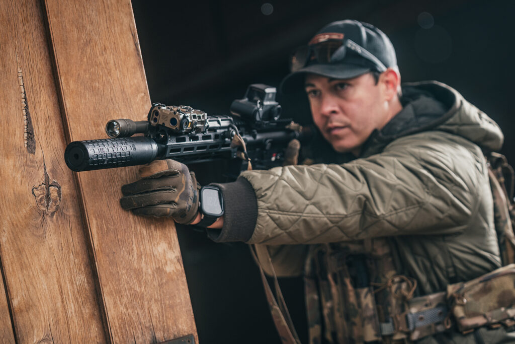 EOTECH DCBL Suppressor in action