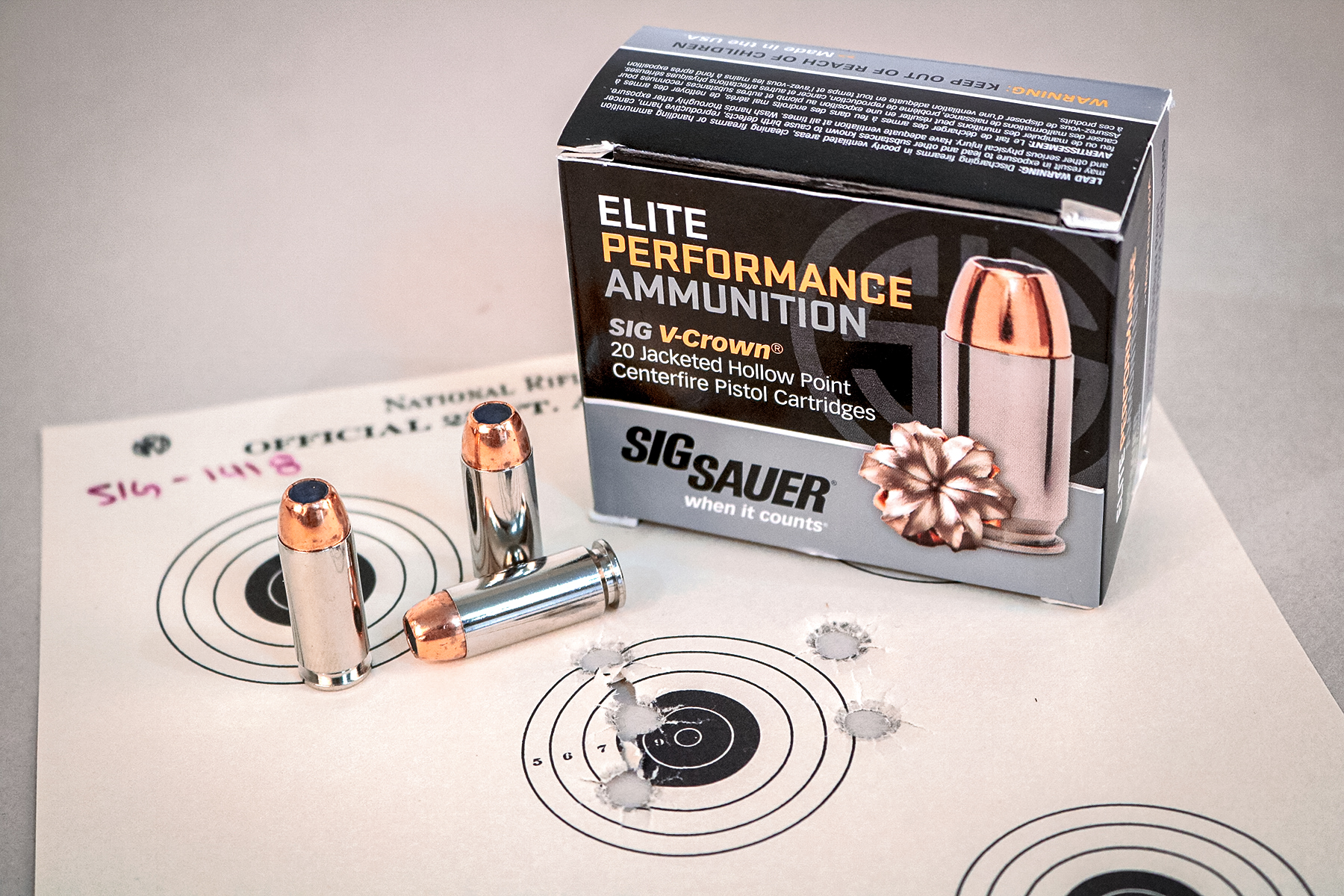 SIG SAUER 10mm Elite Personal Defense ammo