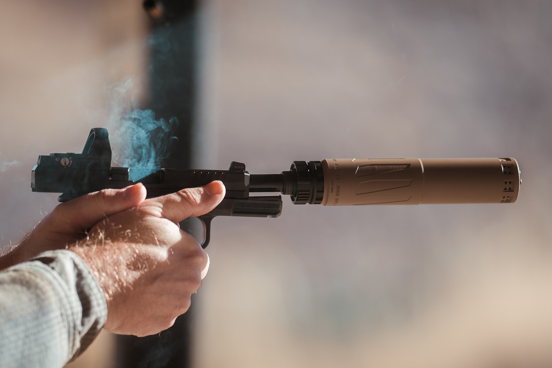 Dead Air RXD910Ti at the range