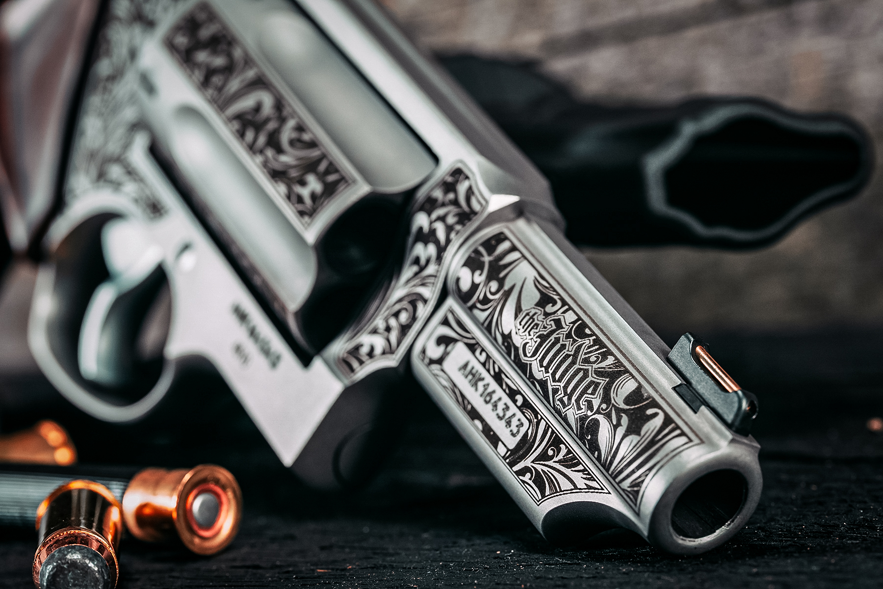 Taurus Judge 20th Anniversary edition barrel closeup