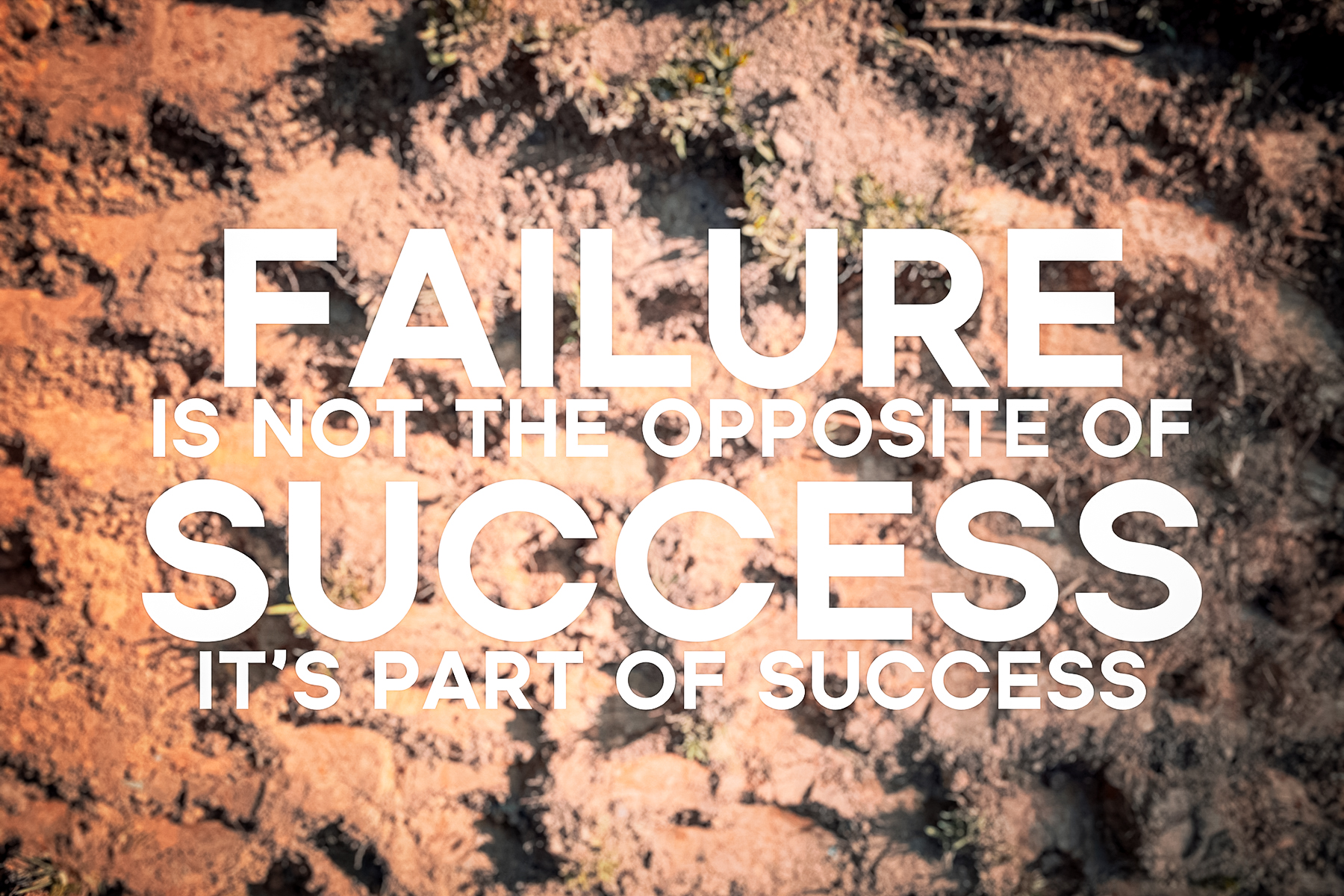 failure is not the opposite of success it's part of success