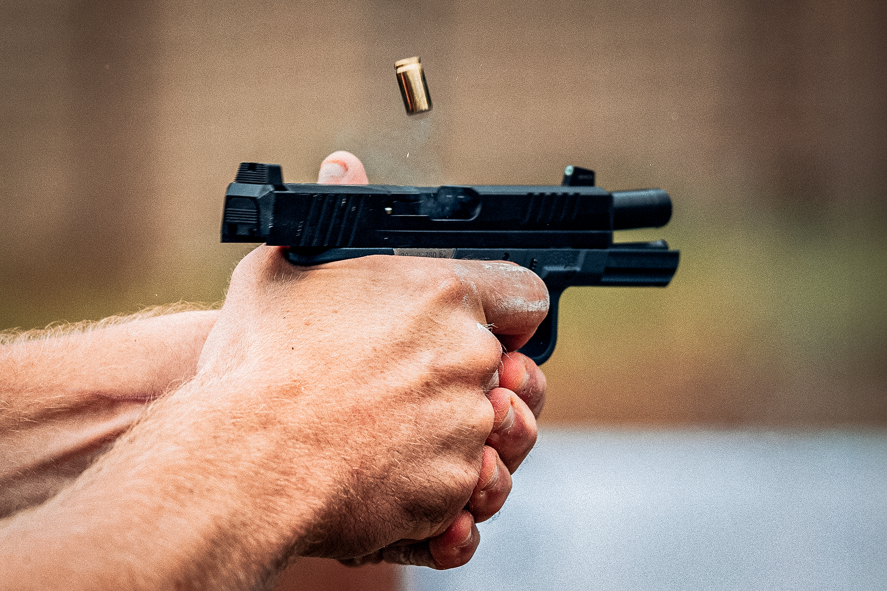 Ruger RXM handgun firing