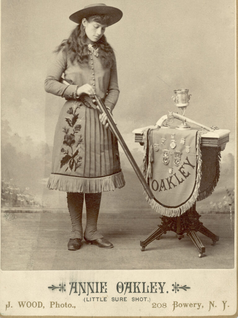 Annie Oakley Little Sure Shot photo in the Bowery, NY