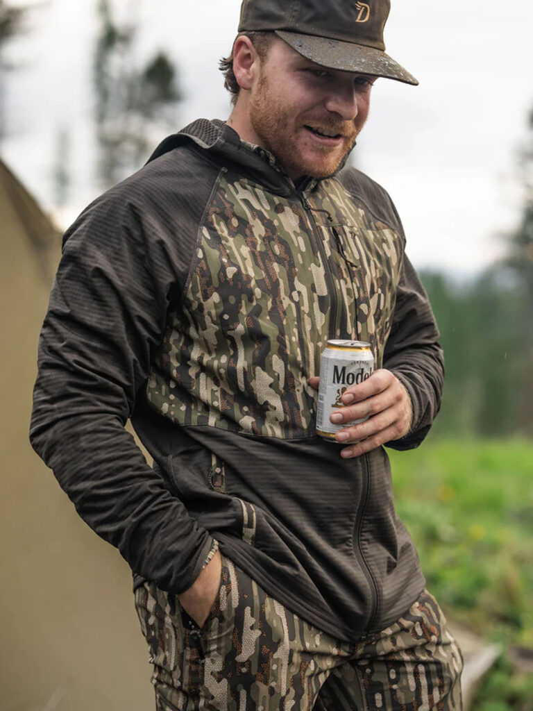 Duck Camp Grid Tech Full Zip Fleece after a great day afield chasing wild turkeys