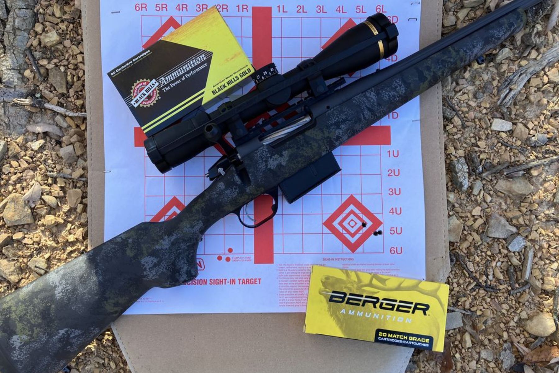 Berger 140 grain Elite Hunter produced the best accuracy results with the Bergara Canyon.