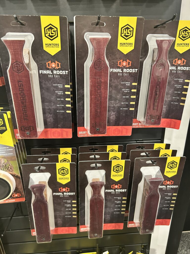 Hunters Specialties Final Roost Box Calls at the Wild Turkey Federation (NWTF) Convention 2026 in Nashville, TN.