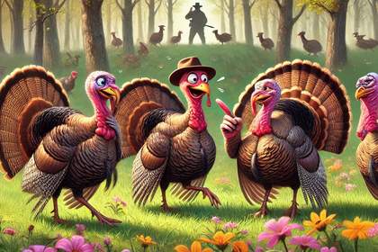 Wild Turkey Boyz In Da Woods