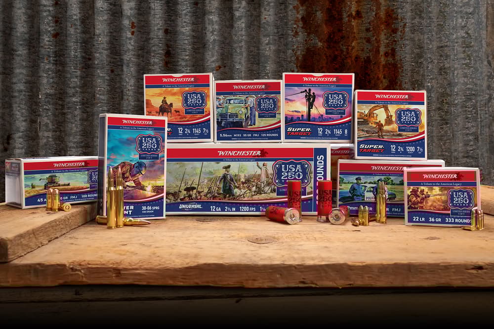 Winchester USA 250th Anniversary Commemorative Ammo Series