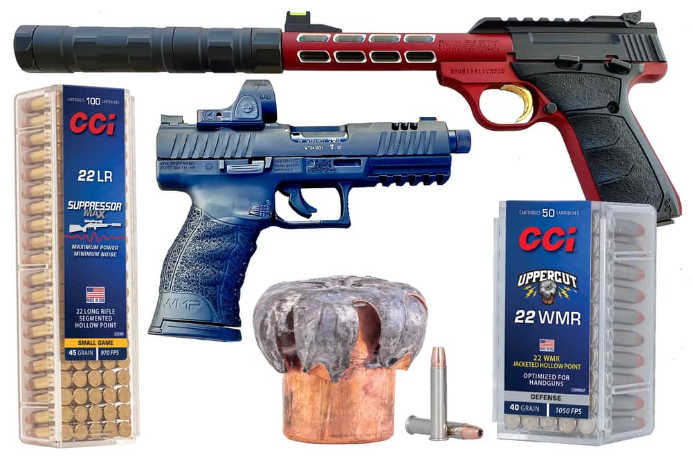 Testing CCI Uppercut Defense .22 WMR & Suppressor Max .22