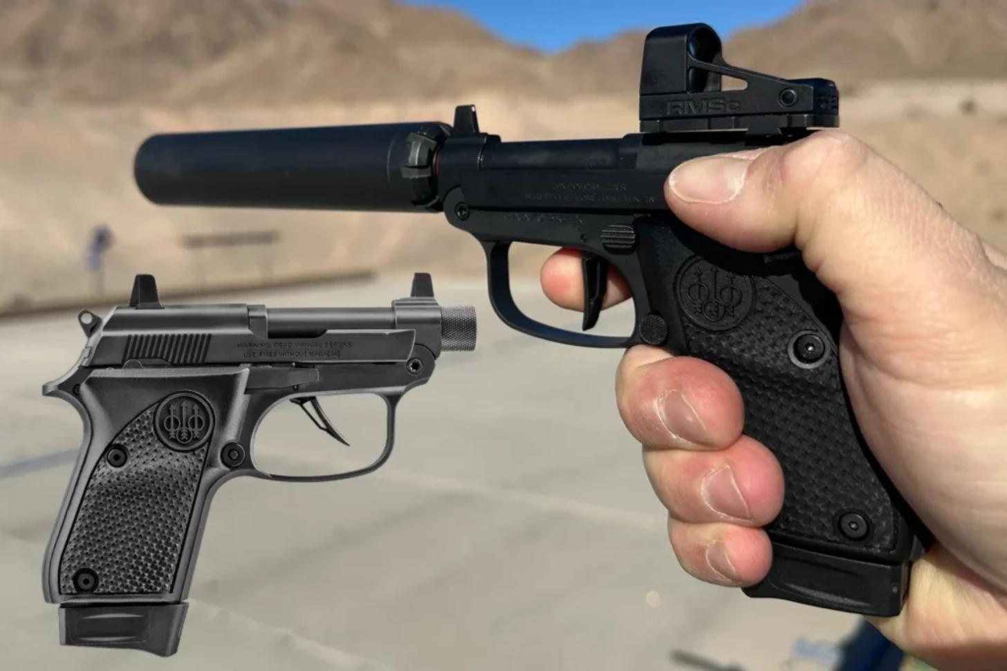 Beretta 20X Bobcat .22 LR handgun suppressed