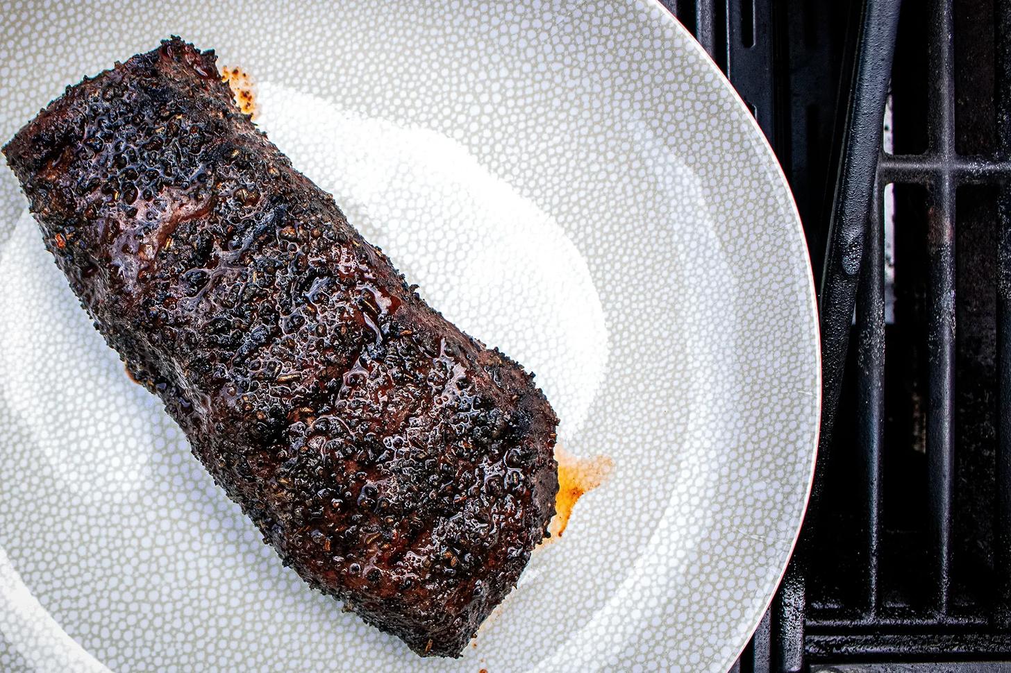 Grilled Venison on a plate