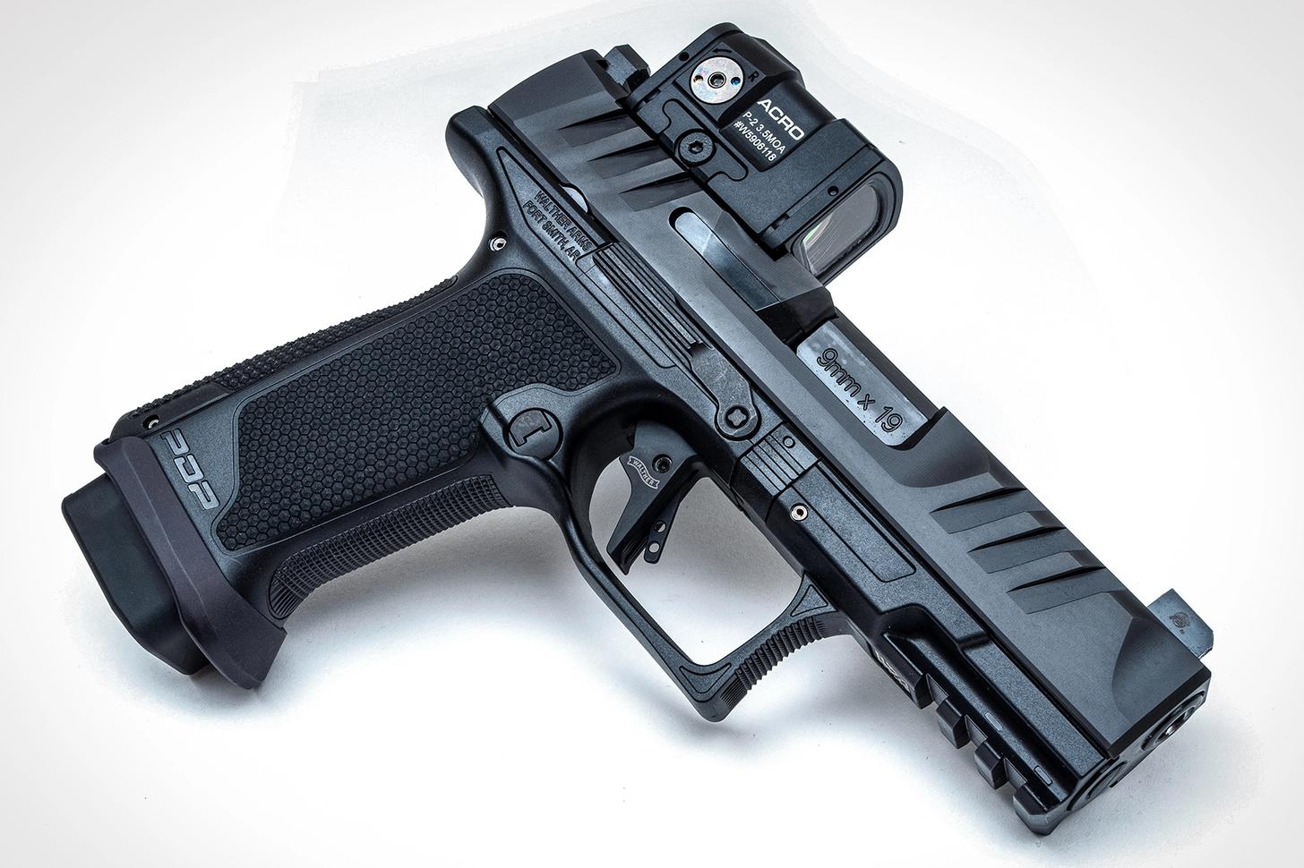 Walther PDP F Pro ACRO with Aimpoint ACRO P2 red-dot reflex sight