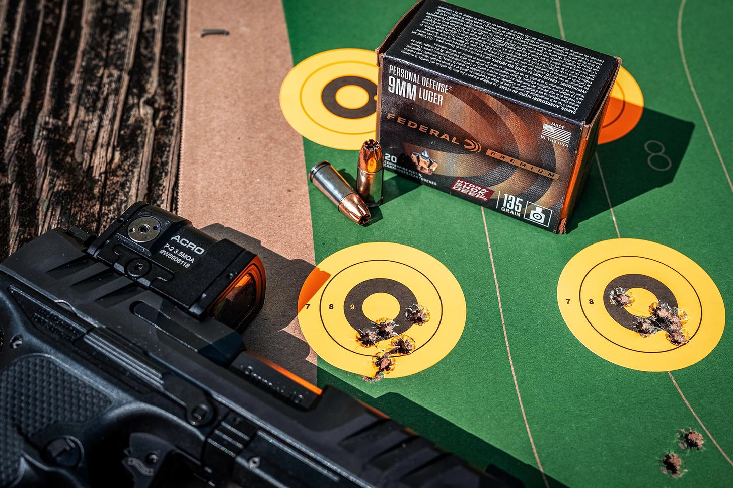 Walther PDP F Pro ACRO with Federal Hydra Shok Deep ammo