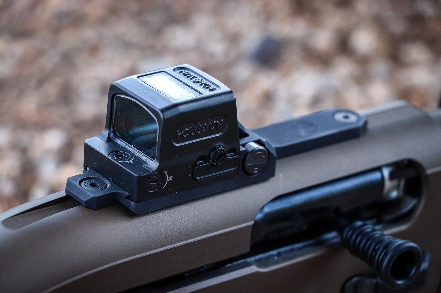 Holosun Model HE509T reflex sight mounted on a Langdon Tactical Beretta 1301