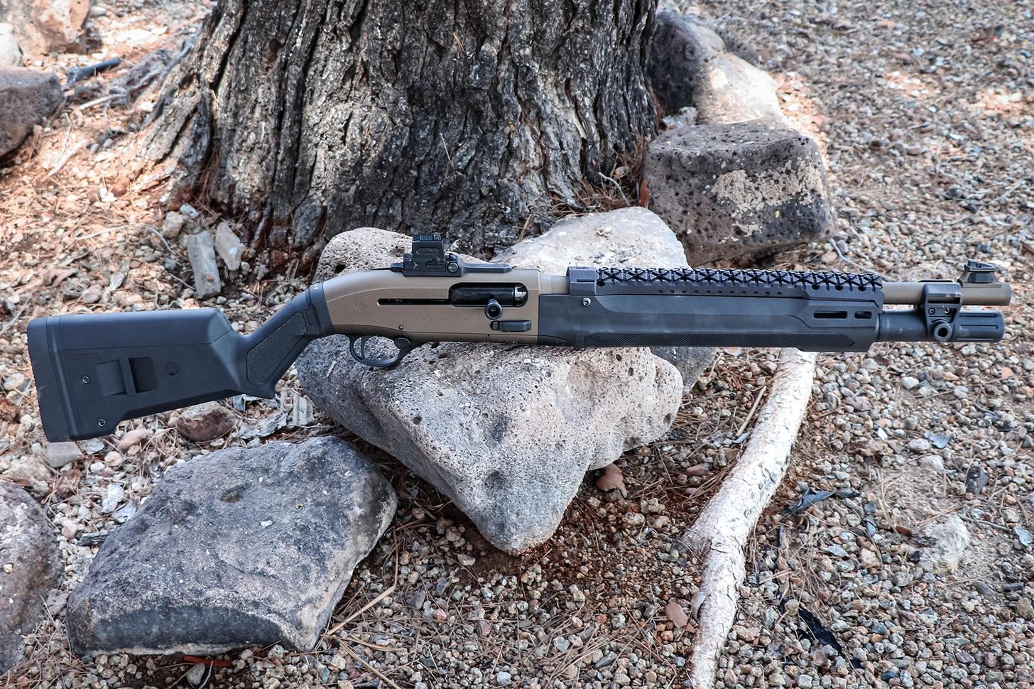 right profile of the shotgun