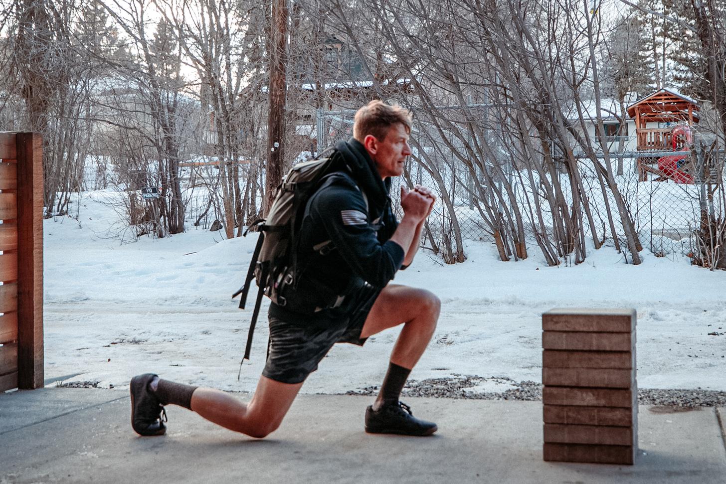 Weighted Pack Lunges