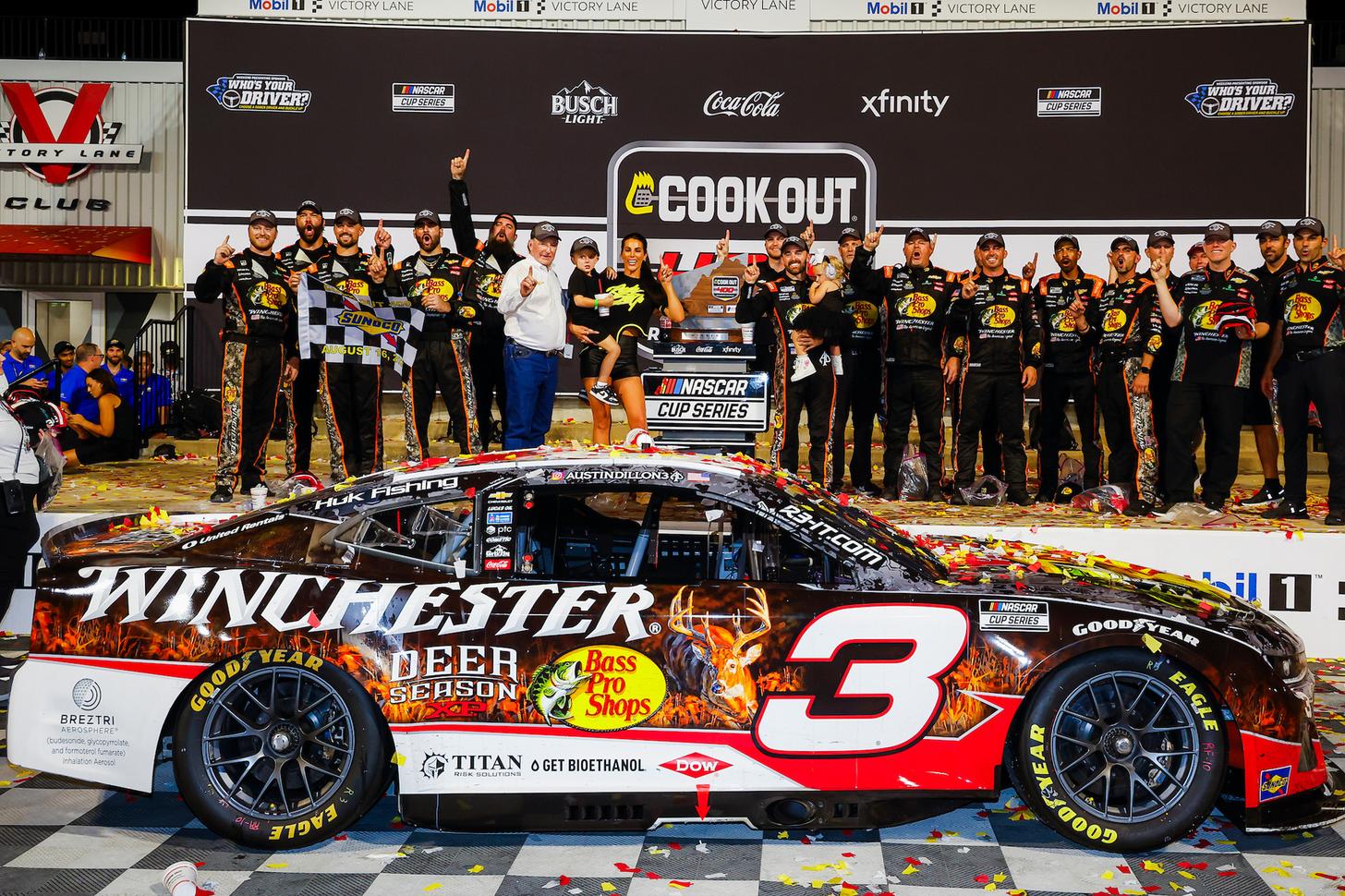 Austin Dillon Wins Cook Out 400 In Winchester Deer Season XP Style